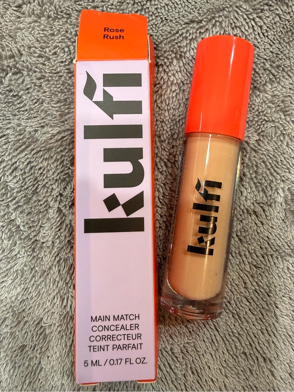 KULFI BEAUTY Main Match Crease-Proof Long-Wear Hydrating Concealer ROSE RUSH NIB
